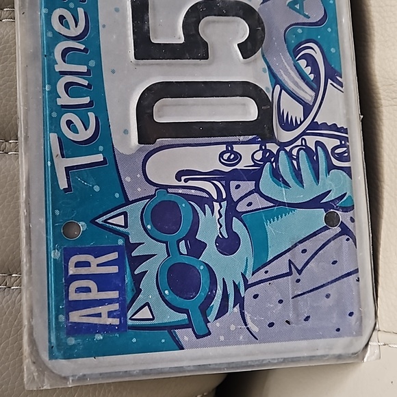 Norris Hall Rare Jazz Cat Collectible License Plate - Picture 3 of 3